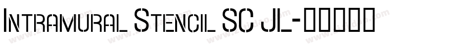 Intramural Stencil SC JL字体转换
